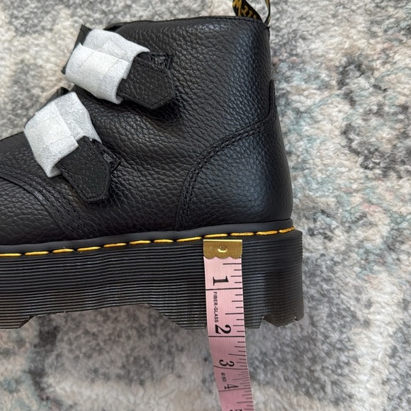 Dr. Martens Devon Flower Leather Boots in Black - Picture 11 of 11